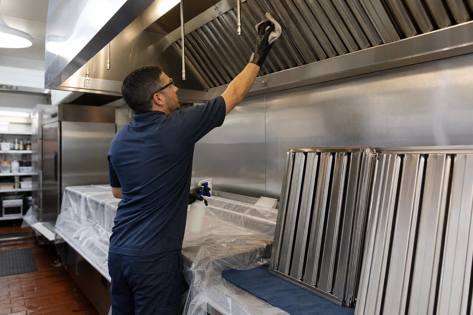 Illustrative image of a kitchen exhaust hood (stock image, not a Fresh Air job)